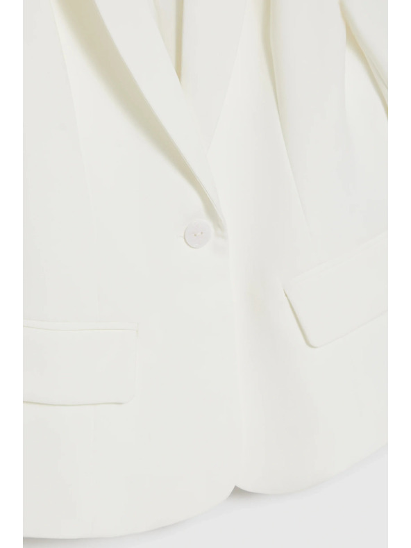 Moodo Egysoros fehér blazer Moodo