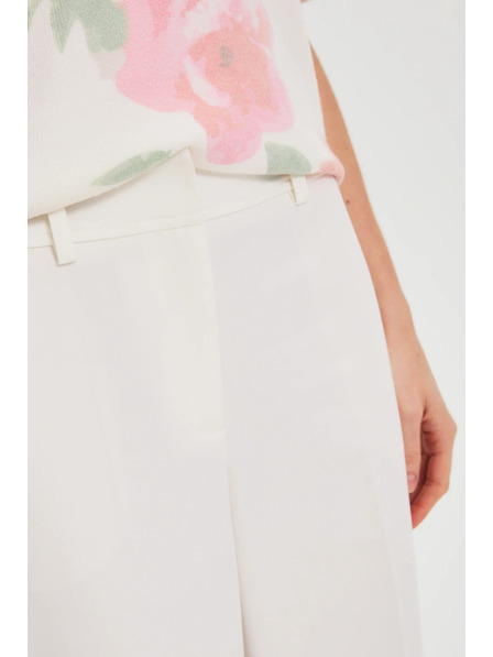 Moodo Széles szárú nadrág élénk fehér Moodo