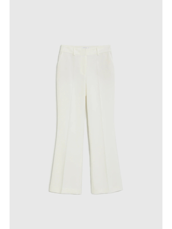 Moodo Széles szárú nadrág élénk fehér Moodo