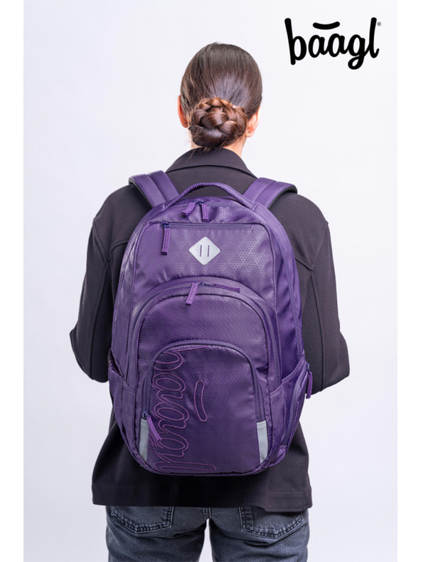 BAAGL  BAAGL Iskolai hátizsák Coolmate Plum