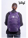 BAAGL  BAAGL SET 3 Coolmate Plum: hátizsák, tolltartó, zsák