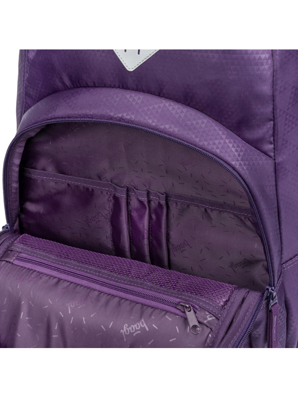 BAAGL  BAAGL SET 3 Coolmate Plum: hátizsák, tolltartó, zsák