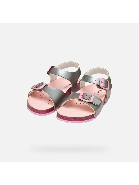 Geox Ezüst lányos szandál Geox Adriel Girl