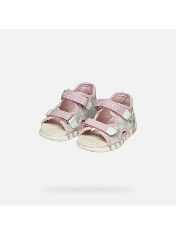 Geox Ezüst lányos barefoot szandál Geox Sandal Iupidoo Gir