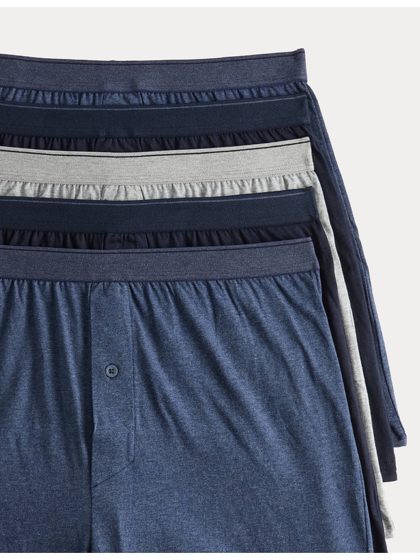 Marks & Spencer Pamut mez boxeralsó Cool & Fresh™ technológiával, 5 db Marks & Spencer tengerészkék