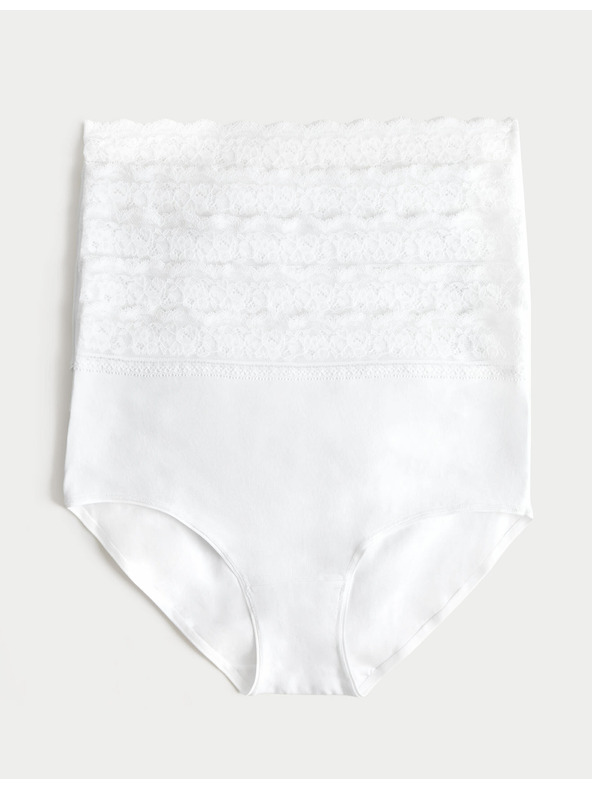 Marks & Spencer Öt darabos női chino nadrágkészlet csipkés részletekkel, fehér színben Marks & Spencer