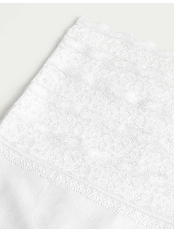 Marks & Spencer Öt darabos női chino nadrágkészlet csipkés részletekkel, fehér színben Marks & Spencer