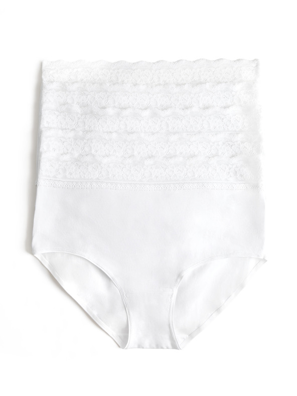 Marks & Spencer Öt darabos női chino nadrágkészlet csipkés részletekkel, fehér színben Marks & Spencer