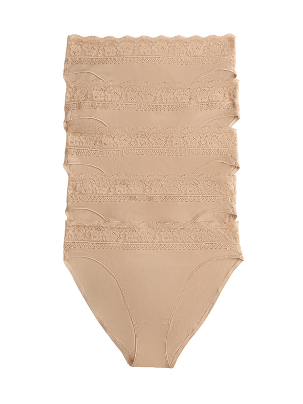 Marks & Spencer Marks & Spencer női ötrészes bugyiszett bézs színben