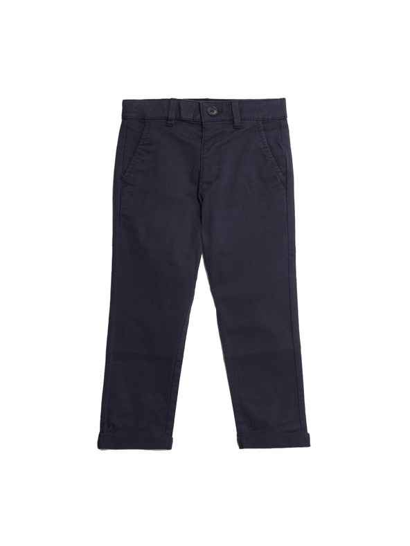 Marks & Spencer Magasabb pamuttartalmú chino nadrág (2-8 éves) Marks & Spencer sötétkék