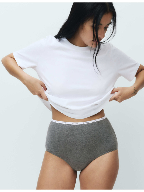 Marks & Spencer Derék alatti alsónemű magas pamuttartalommal, 4 db Marks & Spencer szürke