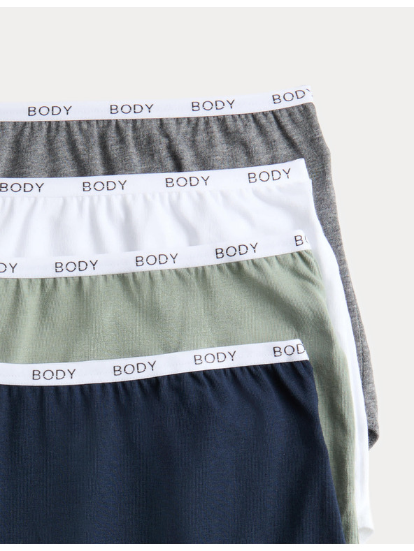 Marks & Spencer Derék alatti alsónemű magas pamuttartalommal, 4 db Marks & Spencer szürke