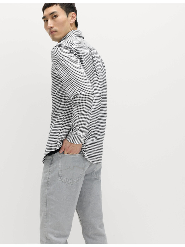 Marks & Spencer Marks & Spencer The Ultimate 100% pamut kockás oxford ing fekete