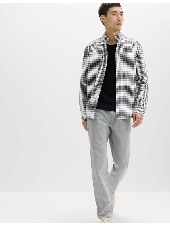 Marks & Spencer Marks & Spencer The Ultimate 100% pamut kockás oxford ing fekete