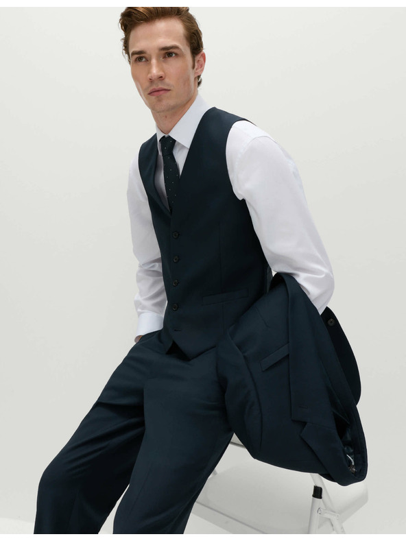 Marks & Spencer Öltönymellény Marks & Spencer tengerészkék