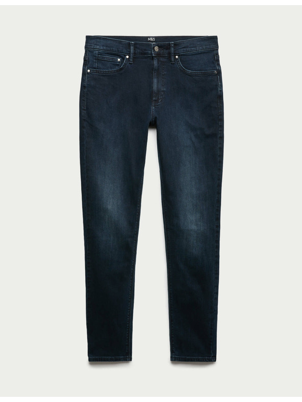 Marks & Spencer Marks & Spencer sztreccs chino nadrág szűk szabású, tengerészkék