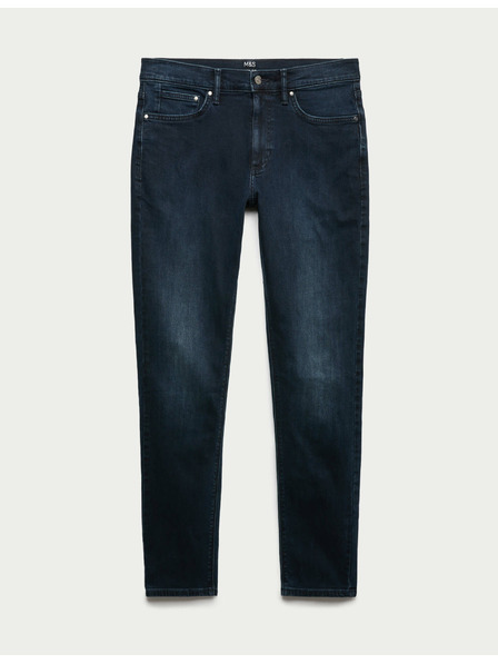 Marks & Spencer Marks & Spencer sztreccs chino nadrág szűk szabású, tengerészkék