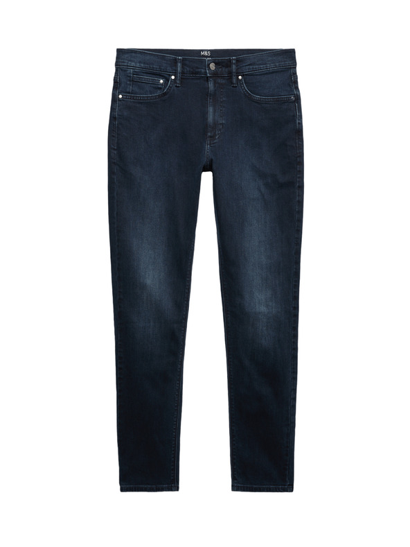 Marks & Spencer Marks & Spencer sztreccs chino nadrág szűk szabású, tengerészkék