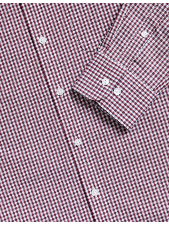 Marks & Spencer Marks & Spencer kockás ing normál szabással, könnyen vasalható, 2 db piros