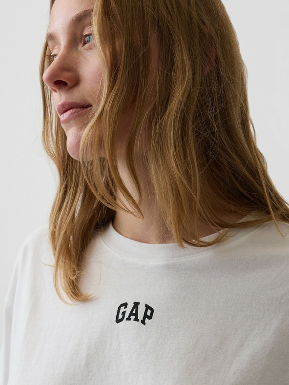GAP Oversize póló VintageSoft logóval GAP
