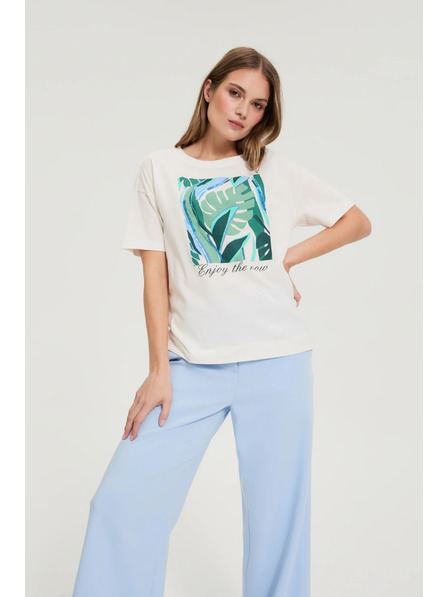 Moodo Fehér Moodo mintás póló