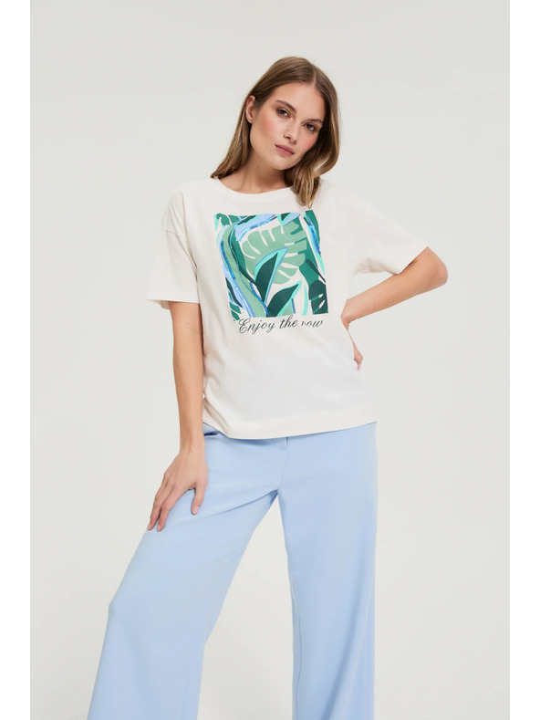 Moodo Fehér Moodo mintás póló