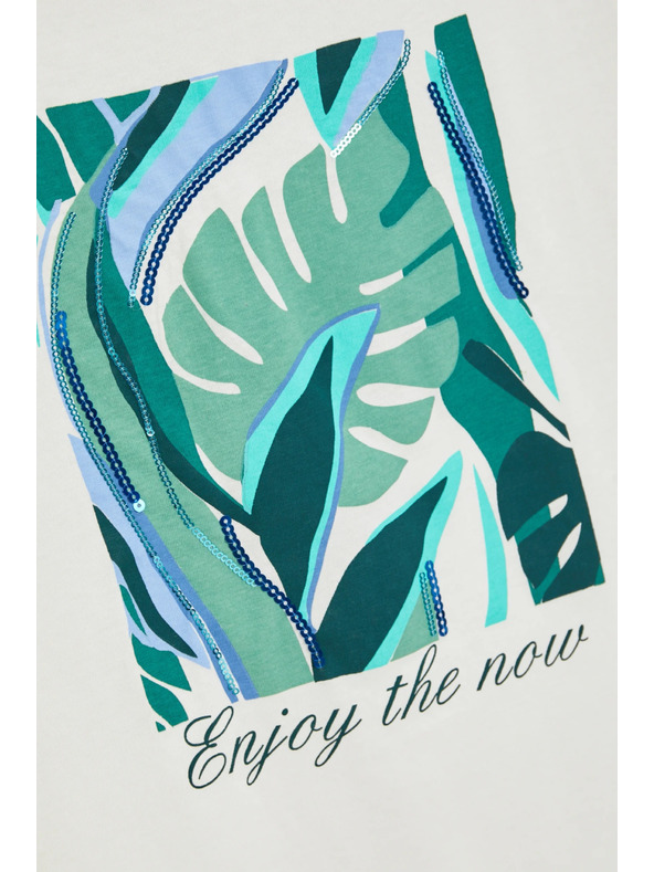 Moodo Fehér Moodo mintás póló