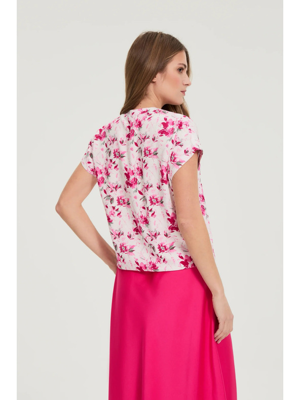 Moodo Virágmintás ing fukszia Moodo