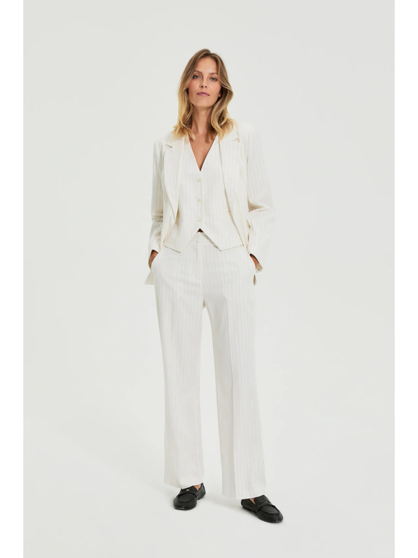 Moodo Fehér csíkos zakó Moodo