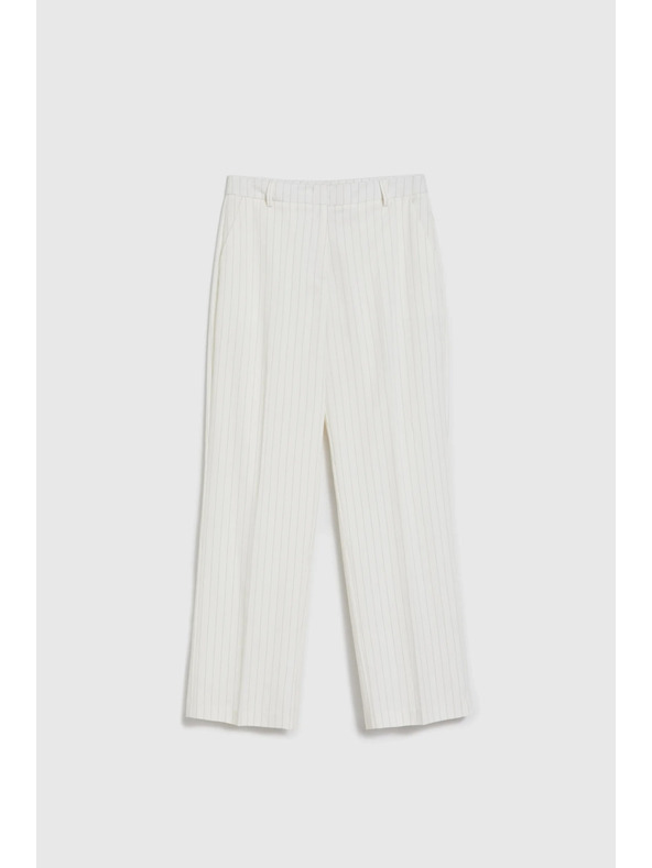 Moodo Öltönynnadrág csíkokkal fehér Moodo