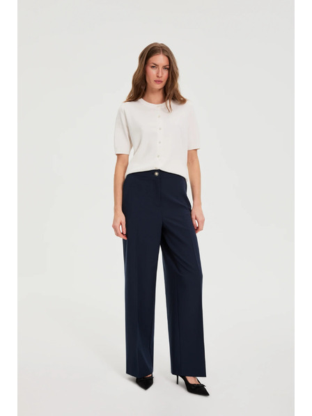 Moodo Széles szárú nadrág sötét kék Moodo