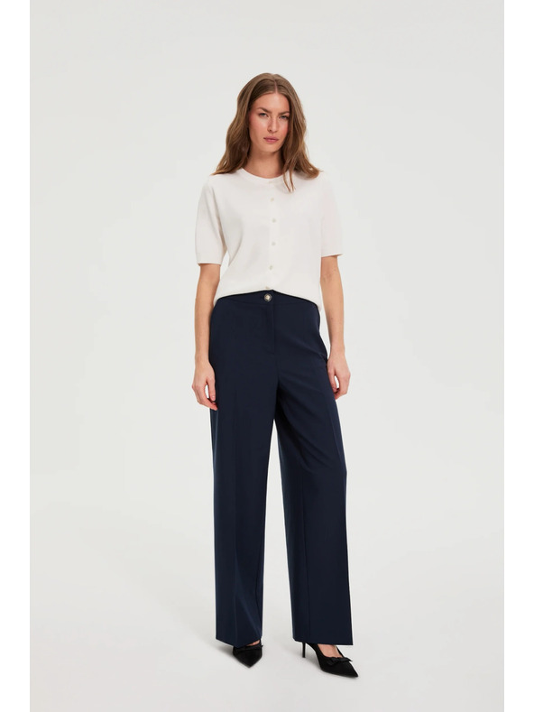 Moodo Széles szárú nadrág sötét kék Moodo