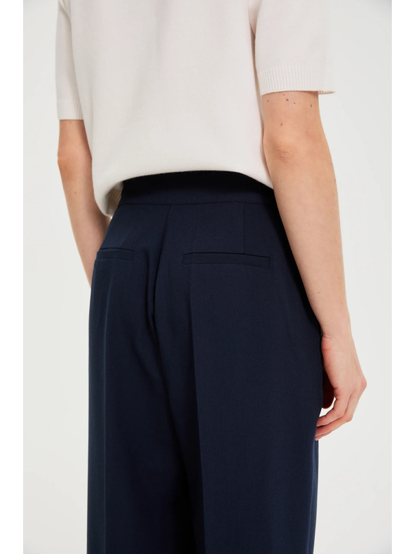 Moodo Széles szárú nadrág sötét kék Moodo