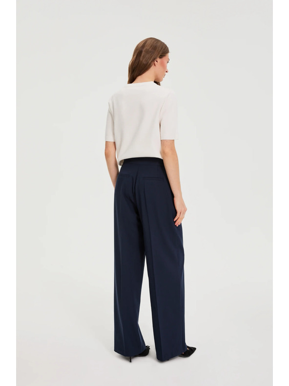 Moodo Széles szárú nadrág sötét kék Moodo