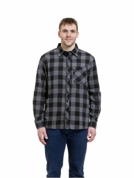 Meatfly Meatfly férfi ing Kurt Black / Gray