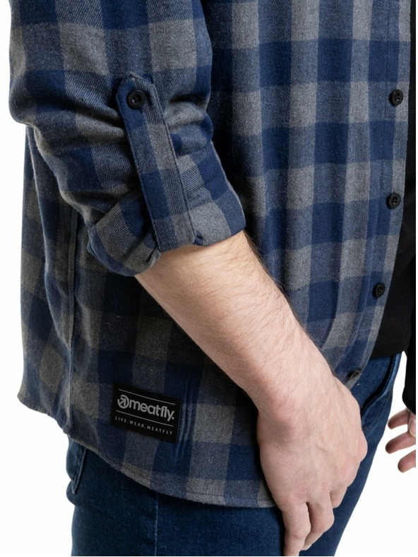 Meatfly Meatfly férfi ing Kurt Blue / Gray