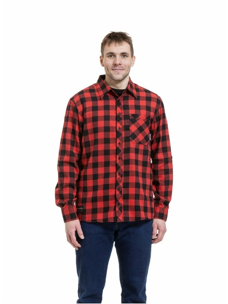 Meatfly Meatfly férfi ing Kurt Black / Red