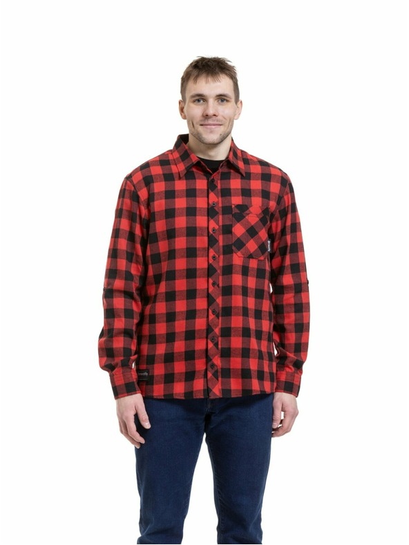 Meatfly Meatfly férfi ing Kurt Black / Red