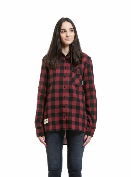 Meatfly Meatfly női ing Courtney Black / Bordo