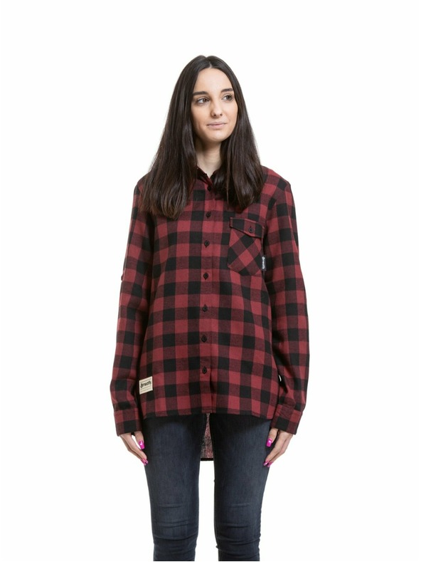 Meatfly Meatfly női ing Courtney Black / Bordo