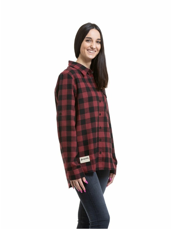 Meatfly Meatfly női ing Courtney Black / Bordo