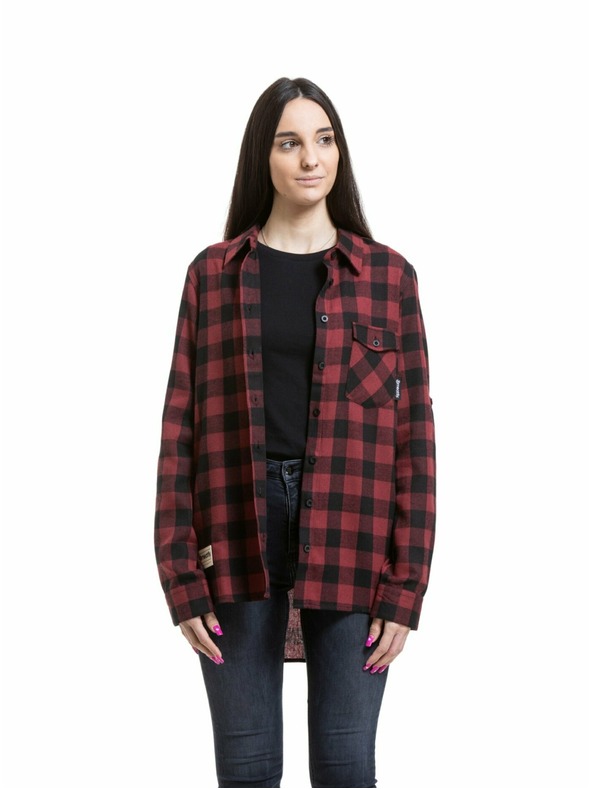 Meatfly Meatfly női ing Courtney Black / Bordo