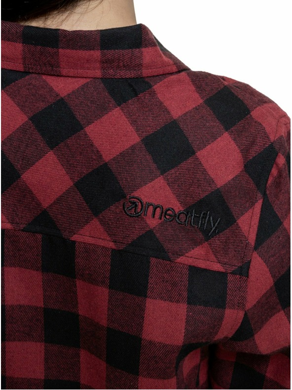 Meatfly Meatfly női ing Courtney Black / Bordo