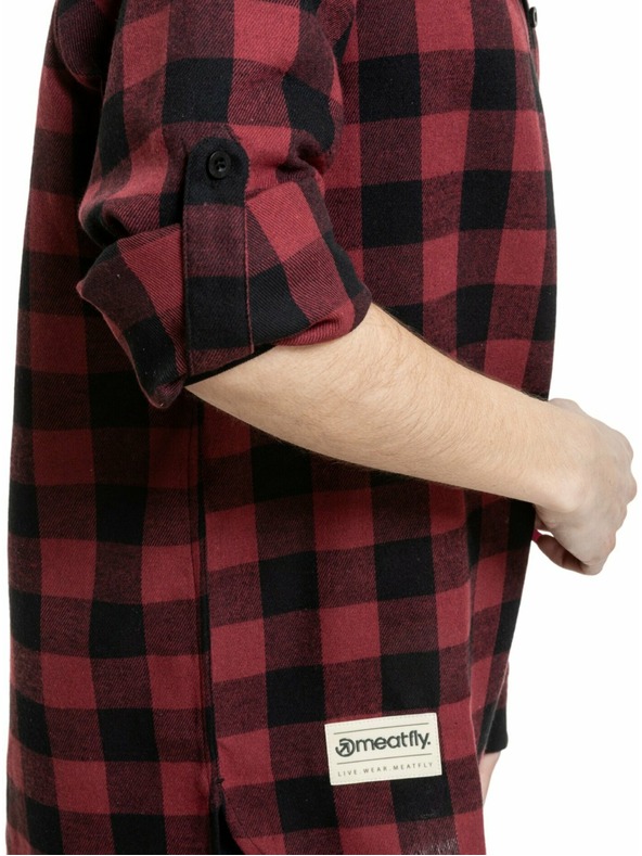 Meatfly Meatfly női ing Courtney Black / Bordo