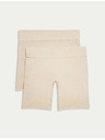 Marks & Spencer Dörzsölődés ellen védő rövidnadrág, 2 db Marks & Spencer bézs