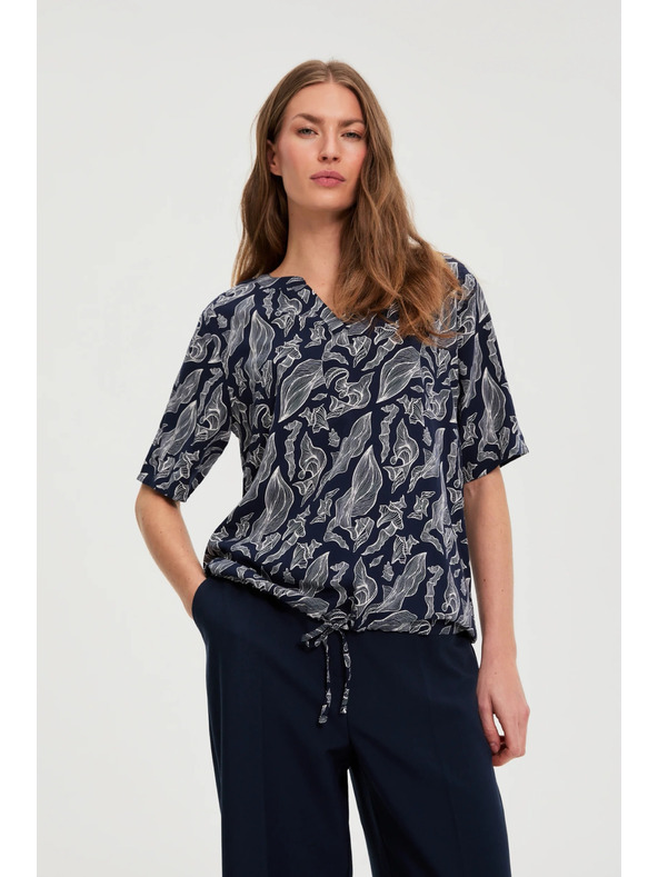 Moodo Sötétkék viszkóz ing Moodo