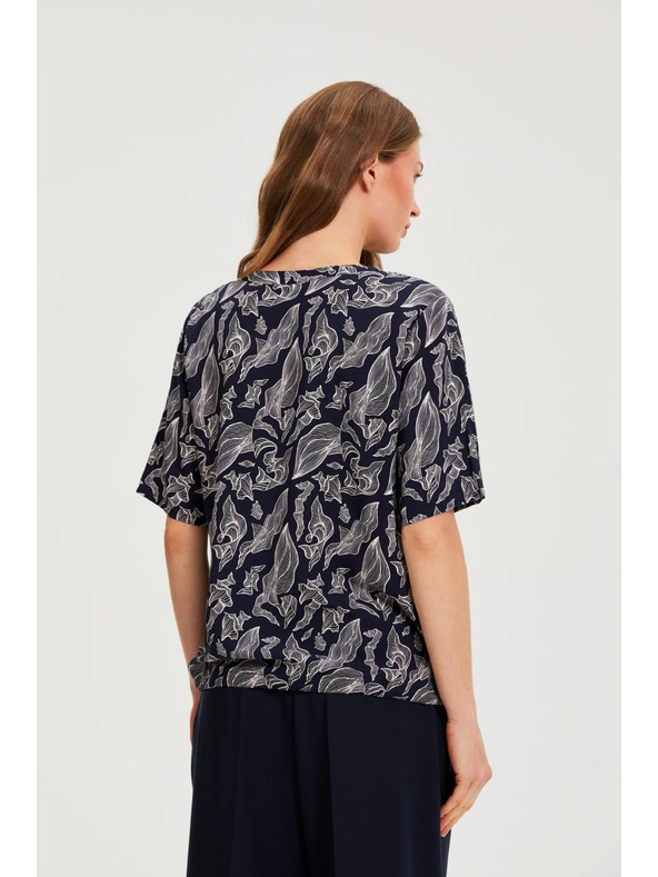 Moodo Sötétkék viszkóz ing Moodo