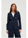 Moodo Kék kétsoros blazer dekoratív gombokkal Moodo
