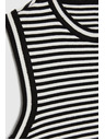 Moodo Fehér-fekete csíkos top Moodo