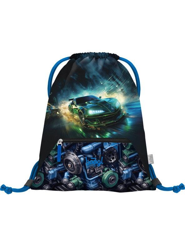 BAAGL  BAAGL SET 5 Zippy Versenyautó: aktatáska, tolltartó, zsák, kötény, pénztárca